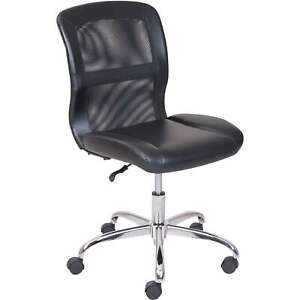 HOME Furniture Mainstays Mid-Back, Vinyl Mesh Task Office Chair, Black, US