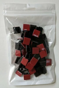 50 Upgraded Cable Clips Black - Picture 1 of 3