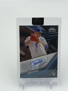 2023 Topps Chrome Black Javier Assad Rc Encased Auto Cubs Rookie On-Card - Picture 1 of 2