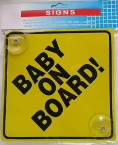Baby Bordschilder Saugnäpfe - Autoschilder Baby an Bord 2 Stück - Bild 1 von 7