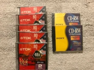 TDK 80-minute 700MB 48X Data CD-R Discs 5 2-packs  - Picture 1 of 1