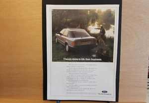 Original 1988 FORD GRANADA Mk3 magazine advert frame-ready wall-art flat-pack - Bild 1 von 1