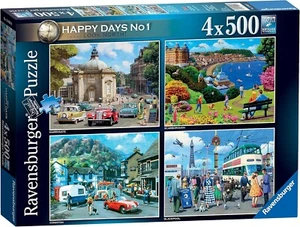 Ravensburger Happy Days n. Puzzle 1 collezione 4 x 500 pezzi - Foto 1 di 8