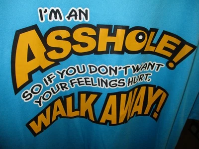 Camiseta deportiva Badger gráfica para hombre humorística I'm An A$$hole, talla grande Foto 1 de 4