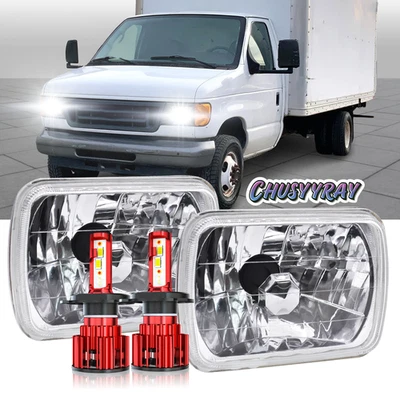 Faros LED sellados Halo DRL Fit International Harvester 4700 4800 4900 5x7"" Foto 1 de 4