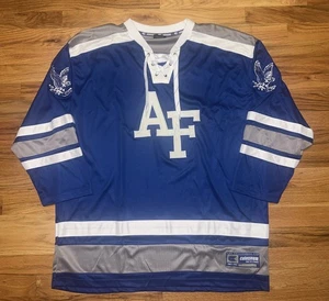 USAF Air Force AF Falcons NCAA Colosseum Hockey Blue Jersey Size XL - Picture 1 of 8