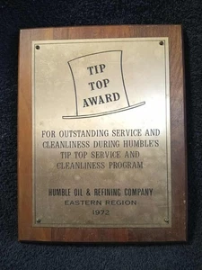 1972 Humble Oil & Refining Co. Tip Top Award - Bild 1 von 10