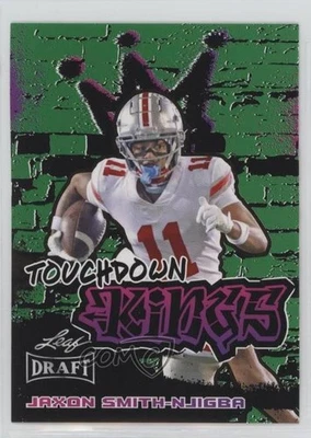 2023 Leaf Draft TD Kings Green Jaxon Smith-Njigba #97 Rookie RC - Image 1 of 2