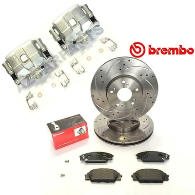 KIT DE ACTUALIZACIÓN DE PINZA DE FRENO DELANTERO HONDA CR-Z CRZ PASTILLAS DE DISCOS BREMBO TOTALMENTE NUEVO Foto 1 de 4