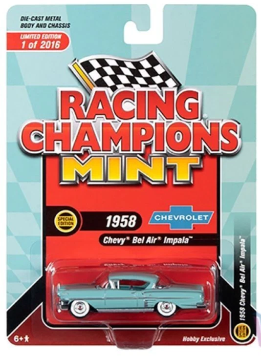 1/64 Racing Champions MINT 1958 Chevrolet Impala Bel Air Glen Green 1 of 2016