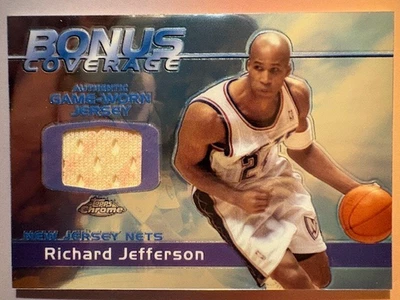 Camiseta deportiva Richard Jefferson Topps 2003-04 cromada cobertura adicional Foto 1 de 2