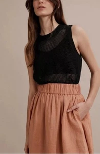 COUNTRY ROAD Lightweight Knit Tank Black Size M New With Tags - Picture 1 of 8