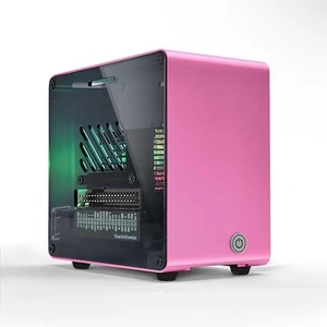 ElectroCookie Raspberry Pi 5 Case, Aluminum Mini Tower Case with 5.Pink - Picture 1 of 8