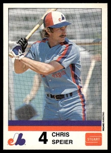 1983 Stuart Bakery Montreal Expos Chris Speier Montreal Expos #27 - Picture 1 of 2