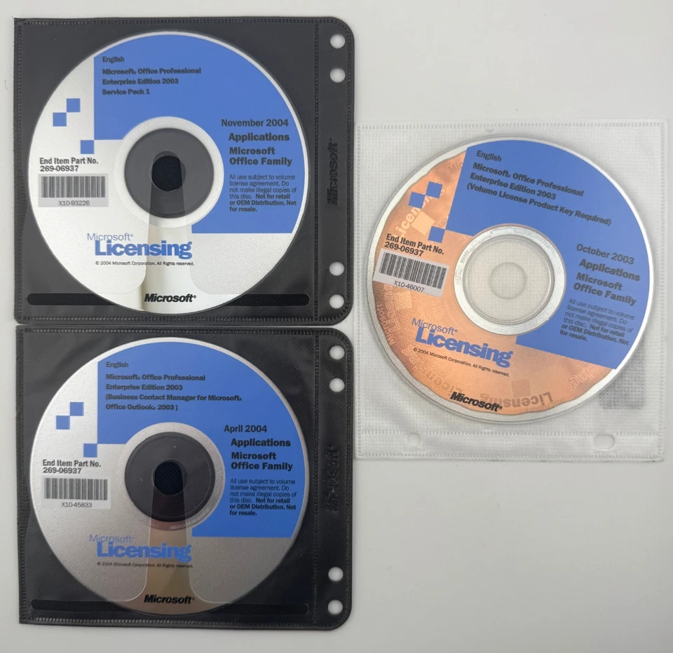 Microsoft 269-06937 Office PRO 2003 WIN32 English DISK KIT MVL C - Image 1 of 4