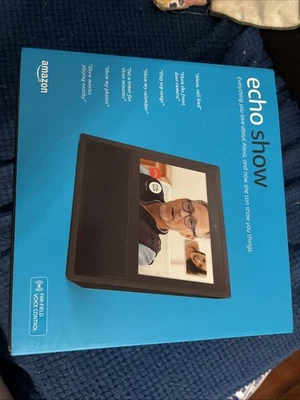BNIB Amazon Echo Show 1st Gen Smart Speaker with Alexa, Black—seals not broken - Image 1 of 4