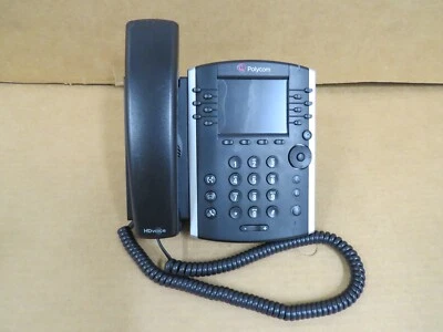 Polycom VVX 410 12-Line HD Voice Business IP Phone 2201-46186-001 No AC Charger - Image 1 of 4