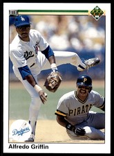 1990 Upper Deck Alfredo Griffin Los Angeles Dodgers #338