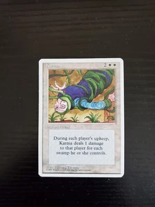 Magic the Gathering 1995 Magic the Gathering 4a edición - Karma - muy buen estado - Imagen 1 de 2