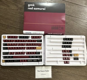 DROP + Redsons GMK Red Samurai KeyCaps Set 1800 Key Kit OPEN BOX - COMPLETE SET - Bild 1 von 8