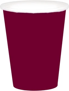 Vibrant Berry Red Paper Cups (Pack of 20) - 9 Oz. - Perfect for Parties, Gatheri - Picture 1 of 34