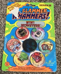 Vintage 1994 Slammer Whammers Mini Monsters 24 Caps and 2 Slammers New Old Stock - Picture 1 of 6