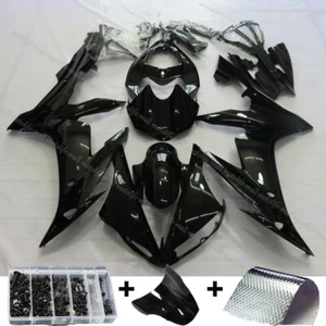 For Yamaha YZF R1 04-06 2005 ABS Injection Bodywork Fairing Kit w/ Bolts Black - Picture 1 of 7