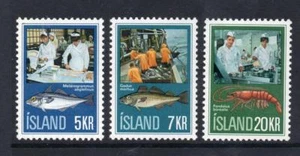 ICELAND MNH 1971 SG488-490 INDUSTRIA PESQUERA ISLANDESA - Imagen 1 de 1