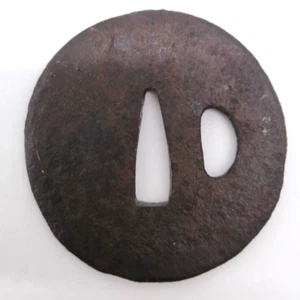 Antique Japanese TSUBA – SAMURAI Sword Guard for KATANA Sword Fittings TBA109 - Picture 1 of 20