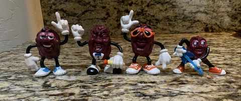 Vintage Hardees California Raisins Figures 1987 Figures 80s Toys Cover
