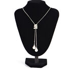 Long Pearl Rhinestone Pendant Necklace Sweater Chain Crystal Necklace Jewelr^qu