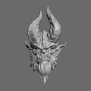 Demon Warrior v1 Custom Head für Mythic Legions & andere Actionfiguren - Bild 1 von 1