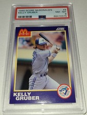PSA 8  1990 Score McDonald's Kelly Gruber (68410375)