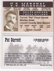 US Marshall Police Office PAT GARRETT Drivers License fake id card Billy the Kid
