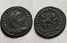 Constantine I Rare genuine ancient Roman EF coin 319 Victory shield Altar X BSIS