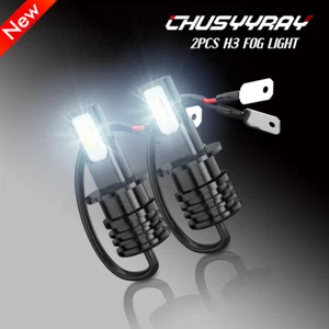 Fit Infiniti QX56 2004-2010 Super Bright 6000K White LED Fog Light H3 Bulbs Kit - Bild 1 von 8
