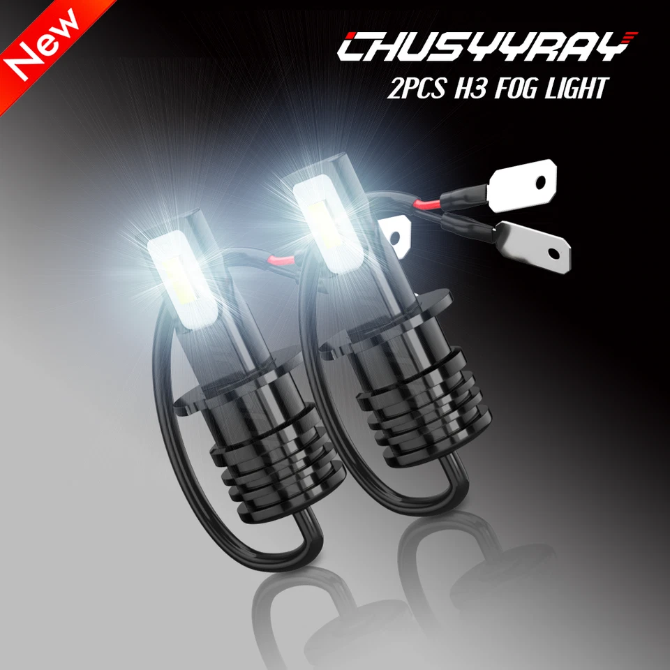 Kit de bombillas antiniebla LED H3 6000K blancas súper brillantes Fit Infiniti QX56 2004-2010 Foto 1 de 4