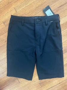 HURLEY Stay Dry Nike Dri Fit Black Shorts Size M Medium 12 New NWT - Picture 1 of 4