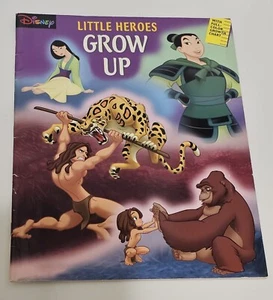 Rare Disney Little Heroes Grow Up Coloring Book w/Full Color Growth Chart - Picture 1 of 1