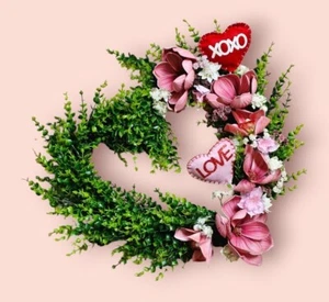 Farmhouse Valentine's day wreath - Picture 1 of 7