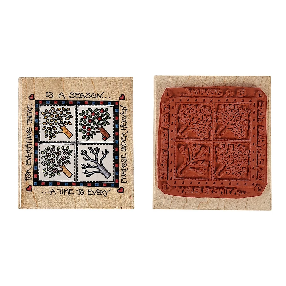 Деревянное основание смонтированный резиновый штамп Stampede для всего, что есть сезон StampA1783H - Изображение 1 из 4