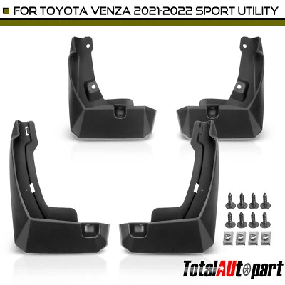 Nuevos 4x guardabarros/guardabarros para Toyota Venza 2021 2022 L4 2,5 L delanteros y traseros Foto 1 de 4