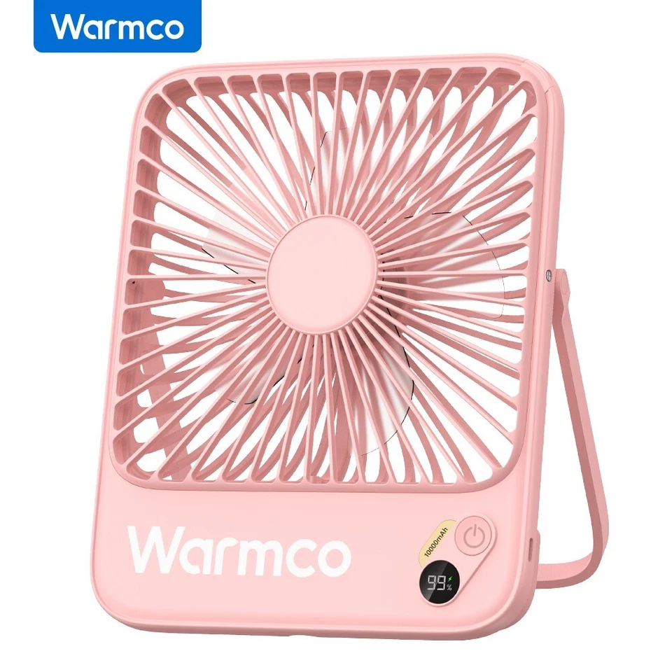 Novo ventilador de mesa portátil 2025 com bateria de 10000mAh, ventilador ultrafino 24h para viagem - Imagem 1 de 4