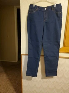 BASIC EDITIONS CLASSIC PULLON SLIM JEANS:SIZE 4:FREE SHIPPING - Picture 1 of 2