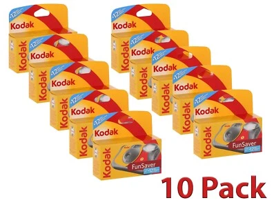 Kodak Single Use FunSaver Camera 27 + 12 Exposure X 10 - Party Pack - Image 1 of 3