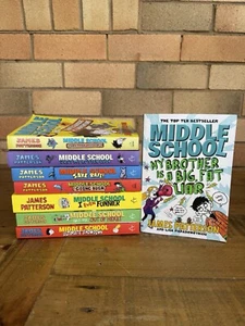 James Patterson Middle School Bundle Books x8 / Going Bush Free Postage - Picture 1 of 5