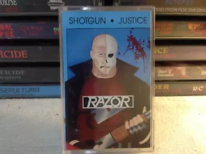 RAZOR SHOTGUN JUSTICE HEAVY METAL CASSETTE '90 FRINGE OG SODOM DESTRUCTION NM - Bild 1 von 4