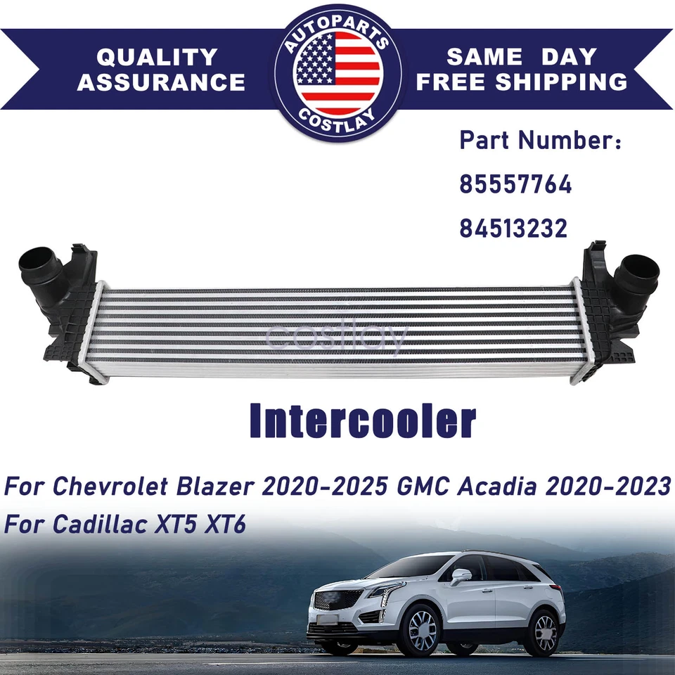 Intercooler para Chevrolet Blazer 2020-2025 GMC Acadia 2020-2023 Cadillac XT5 XT6 Foto 1 de 4