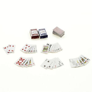 Games Poker Playing Cards Miniature Dollhouse Accessory For Re-ment Figure NEW