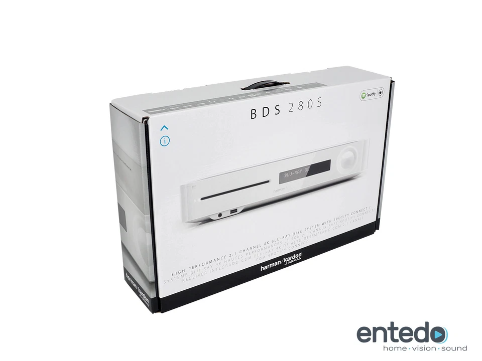 Harman Kardon BDS 280S 2.1 3D Bluray AV-Receiver Bluray Airplay 4K Spotify HKTS - Bild 1 von 1
